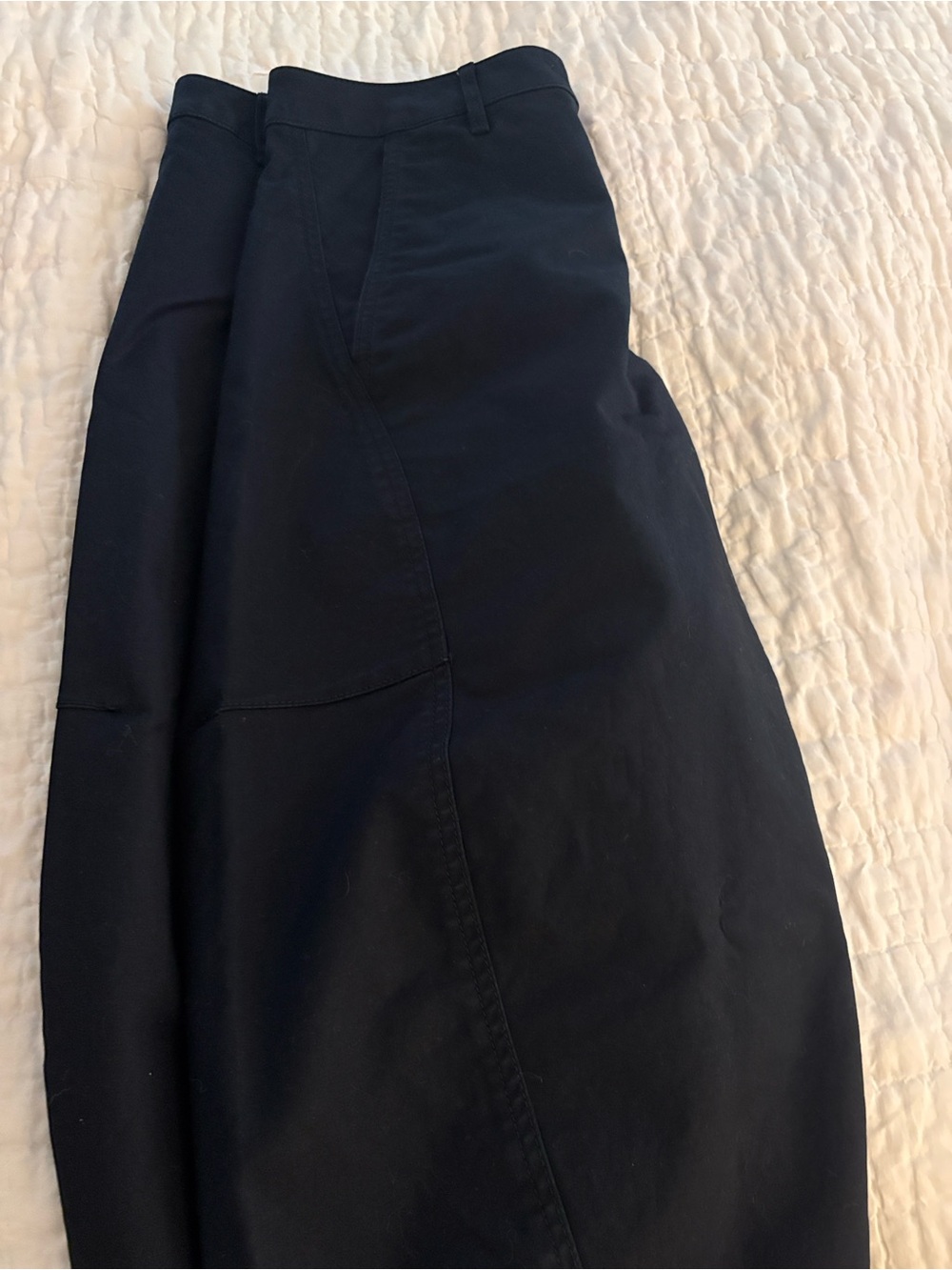 Maeve Crop Barrel Chino Navy 8P - Picture 4 of 7